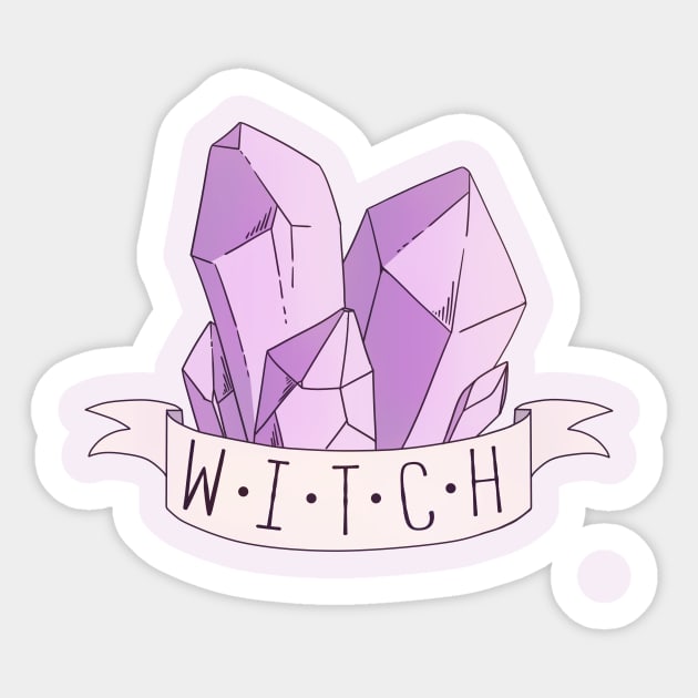 WITCH - Crystals Sticker by AstralArts